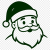 A traditional illustration of Santa Claus in vector format.