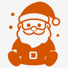A vector illustration of the iconic figure of Father Christmas in traditional attire.