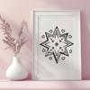 Beautiful Star Vector Graphic Design A simple star design created as a vector graphic, suitable for various uses including commercial and personal projects.