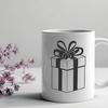 Beautiful Clip Art Gift Box A simple vector design of a gift box with a lid, suitable for various graphic applications.