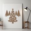 Vector graphic representation of a festive holiday tree design suitable for various uses.