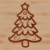 Free Stylized Christmas Tree Graphic A stylized illustration of a Christmas tree, suitable for graphic design projects.
