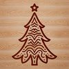 Beautiful Christmas Tree SVG Clip Art An SVG design element featuring a classic Christmas tree shape for various digital applications.