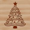 Minimalist Xmas Tree Vector Design A minimalist vector design of a Christmas tree suitable for various applications including digital and print use.