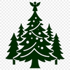 SVG design featuring a stylized Christmas tree silhouette for various uses.
