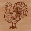Cute Turkey SVG Icon A stylized illustration of a turkey, suitable for design projects.
