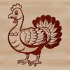 Whimsical Turkey Design Vector Art A colorful illustration of a turkey, suitable for use in vector graphics projects.