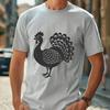 SVG illustration of a farm animal, specifically a turkey, suitable for graphic design projects.