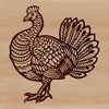 Christmas Turkey SVG Clip Art Design A stylized illustration of a farm animal commonly associated with the Christmas holiday season.