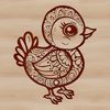 Christmas Turkey Vector Art Design A simple illustration of a farm animal, commonly associated with the Christmas season.