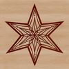 Free Star Icon Vector Art A stylized star icon designed as vector art for various uses including digital designs and crafts.