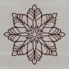 Beautiful Winter Design SVG A intricate snowflake design made from interconnected lines and shapes.