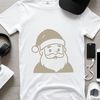 A silhouette image of Santa Claus, designed for commercial or personal use.