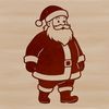 SVG icon of Father Christmas Claus in festive attire.