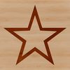 Beautiful Star Symbol SVG Illustration A simple line drawing of a star symbol, suitable for Christmas and decorative purposes.