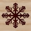 Winter Decorations SVG Vector Art An ornate winter decoration featuring a stylized snowflake motif in vector format.