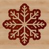 Free Christmas SVG Design A delicate snowflake illustration designed as a vector graphic.