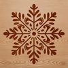 Beautifully Crafted Snowflake SVG Image A delicate, intricately designed snowflake with symmetrical patterns and sharp edges.