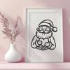 Stunning Father Christmas In SVG Free Commercial Use Download