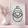 Artistic Santa Claus SVG, PNG, PDF And DXF Files