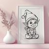 Christmas Elf In SVG Format - Free Digital Download, Commercial Use