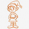 Christmas Elf DXF For Download - Free Commercial Use License