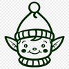 Elf Printable Artwork In SVG, PNG, PDF And DXF Formats