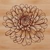 Beautiful Floral Illustration Design A detailed illustration of a blooming chrysanthemum flower in full color, suitable for vector art designs.
