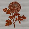 Detailed Chrysanthemum Bloom SVG An SVG graphic of a single chrysanthemum bloom with detailed petals and center.