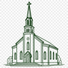 Baptist Church Exterior SVG Icon A digital representation of a typical Baptist church exterior with detailed architecture.