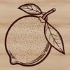 Fresh Lemon Clip Art SVG A realistic illustration of a yellow lemon with green leaves, suitable for use in graphic design projects.