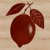 Beautiful Fruit Vector Art A high-quality illustration of a lemon in a circular shape, suitable for digital designs and cutting machines.