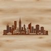 Modern Cityscape SVG Design An abstract SVG representation of a metropolitan area with tall skyscrapers and bustling streets.