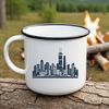 Beautiful Metropolis Skyline Illustration Urban metropolis skyline illustration in vector format, ideal for printing and cutting.