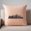 Cityscape SVG Design File A detailed illustration of a city skyline with high-rise buildings and streets.