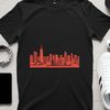 Cityscape Vector Illustration A detailed city skyline illustration created with vector graphics.