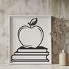 Apple Book Icon Design An open book design featuring the iconic Apple symbol, available in vector format.