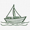 Beautiful Digital Boat Illustration A digital illustration of a boat in vector format.