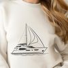 Stylized Boat Graphic Design SVG SVG graphic design featuring a stylized depiction of a vessel.