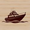 Beautiful SVG Graphic Designs A high-resolution illustration of a boat designed as a vector graphic.