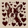 Adorable Vector Dog Illustration A small breed dog with a round head and adorable facial expression, depicted in a vector design style.