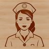 Female Medical Professional SVG Clip Art A female nurse in a standard medical uniform.