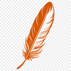 Vector Feather Graphic Free Download A stylized illustration of a single feather in vector format, suitable for various applications.