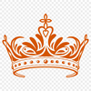 Elegant SVG Ornament A stylized vector crown illustration, suitable for digital cutting machines like Cricut or laser cutters.