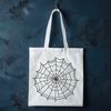 A digital representation of a spider's intricate web, designed with scalable lines and shapes.