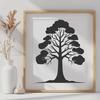A single tree illustration created as a vector graphic.