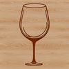 A glass containing red wine, ideal for clip art and vector design projects.
