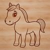 Elegant Vector Horse Design A high-quality vector horse illustration suitable for cutting machines and digital design projects.