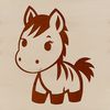 Equine Digital Artwork A detailed digital illustration of a horse in vector format, suitable for various applications.