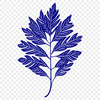 A single, detailed leaf design created as a vector art file.